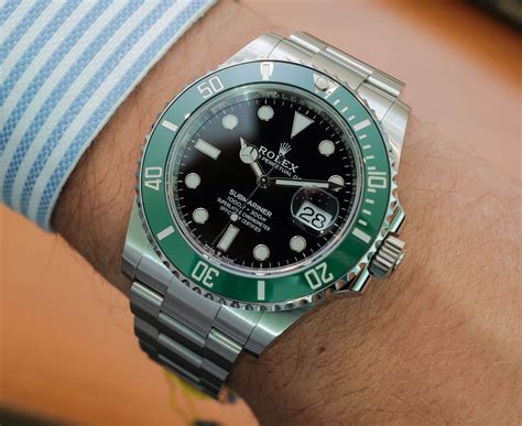 rolex submariner stahl-grün keramik jubilee|Rolex Submariner watch.